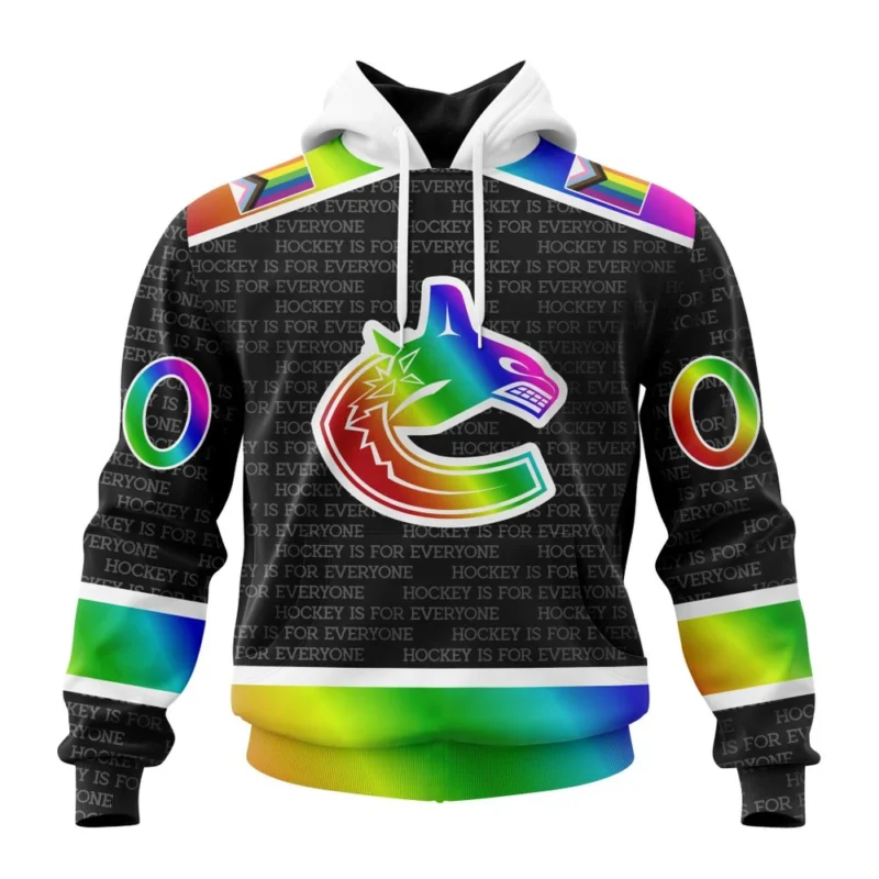 NHL Vancouver Canucks Special Pride Design Hockey Is For Everyone,QTNHL080524A2699