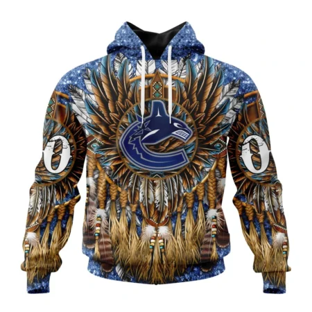 NHL Vancouver Canucks Special Native Costume Design,QTNHL080524A2728