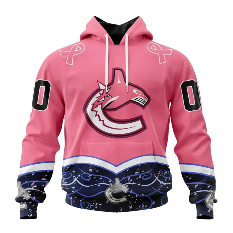 NHL Vancouver Canucks, Specialized Unisex For Hockey Fights Cancer,QTNHL080524A2814