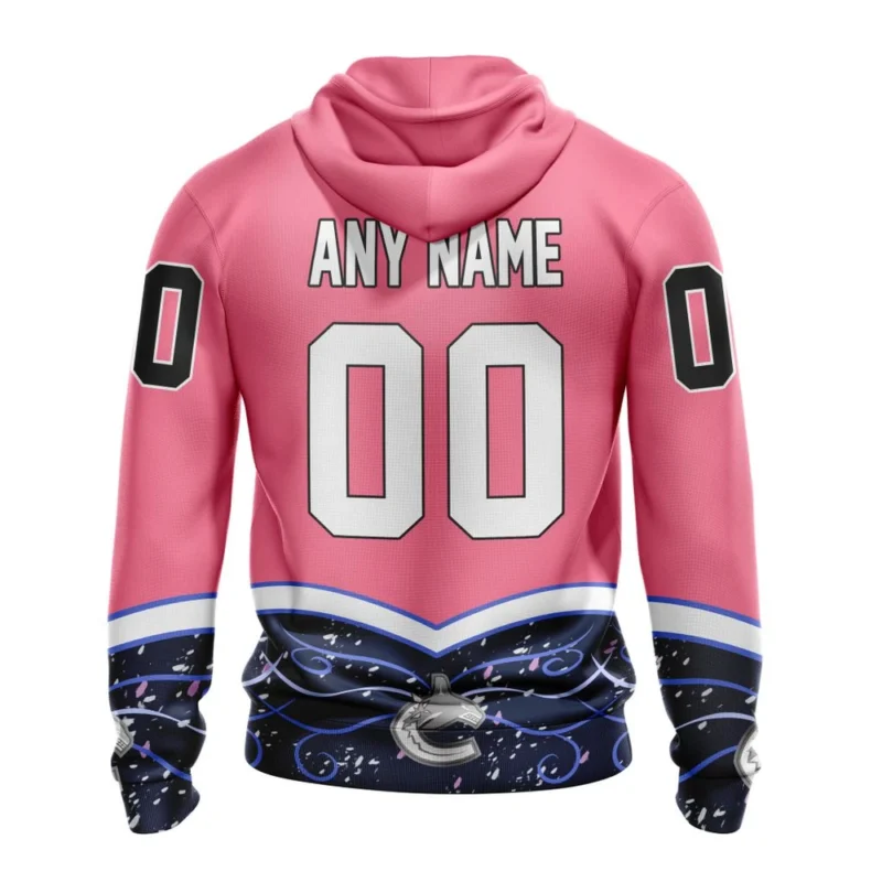 NHL Personalized Name And Number, Vancouver Canucks, Specialized Unisex For Hockey Fights Cancer,QTNHL Personalized Name And Number,080524B2814