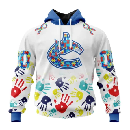 NHL Vancouver Canucks Special Autism Awareness Design,QTNHL080524A288