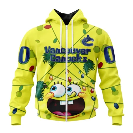 Vancouver Canucks Specialized Jersey With Spongebob ,QTNHL 080524B3250