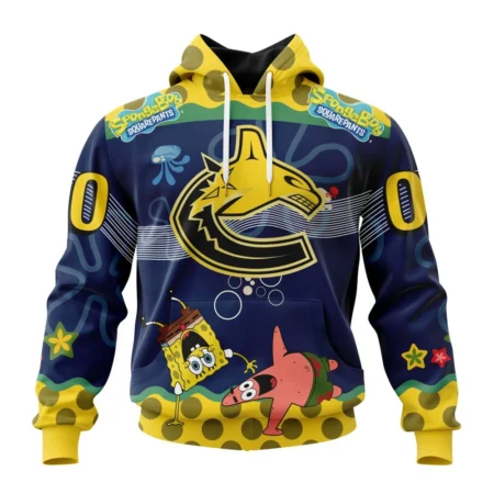 NHL Vancouver Canucks Specialized Jersey With Spongebob,QTNHL080524A3313