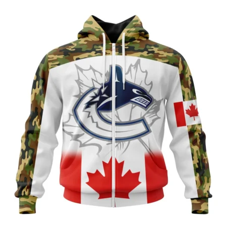 NHL Vancouver Canucks, Specialized Design With Our Canada Flag,QTNHL 080524B3431