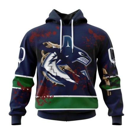 NHL Vancouver Canucks, Specialized Design Jersey With Your Ribs For Halloween,QTNHL080524A3494