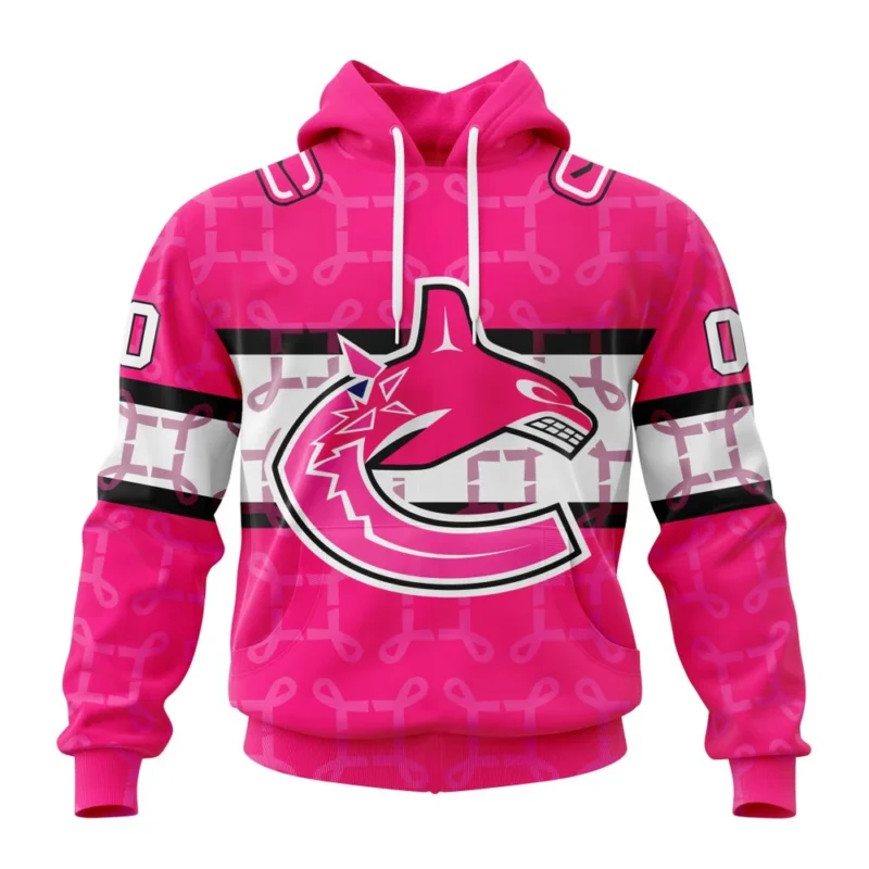 NHL Vancouver Canucks, Specialized Design I Pink I Can, In October We Wear Pink Breast Cancer,QTNHL080524A3609