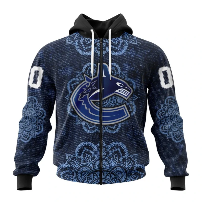 NHL Vancouver Canucks, Specialized Mandala Style,QTNHL 080524B4041