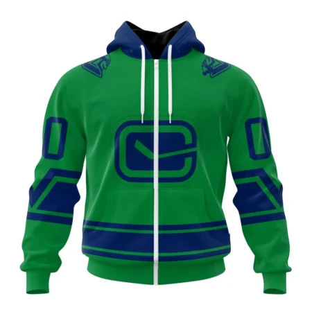 NHL Personalized Name And Number, Vancouver Canucks Special Two-Tone Design,QTNHL Personalized Name And Number,080524B444