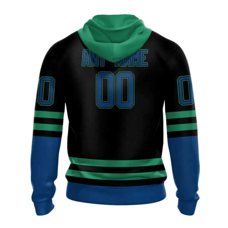 NHL Personalized Name And Number, Vancouver Canucks Special Blackout Design,QTNHL Personalized Name And Number,080524B586