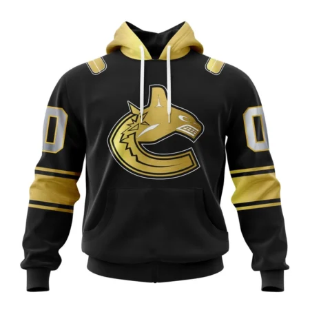 NHL Vancouver Canucks Special Black And Gold Design,QTNHL080524A758