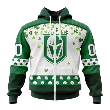 NHL Personalized Name And Number, Vegas Golden Knights Special Design For St. Patrick Day,QTNHL Personalized Name And Number,080524B1232