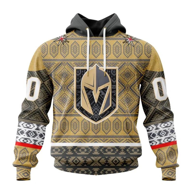 NHL Vegas Golden Knights Special Design With Native Pattern,QTNHL080524A1294