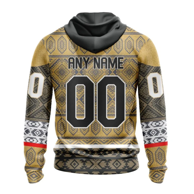 NHL Personalized Name And Number, Vegas Golden Knights Special Design With Native Pattern,QTNHL Personalized Name And Number,080524B1294