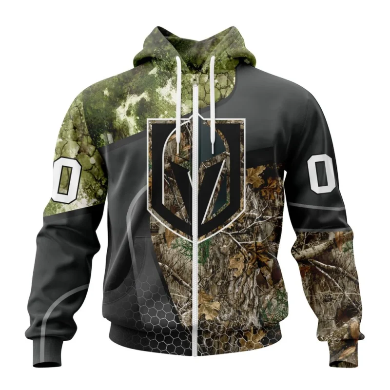 NHL Personalized Name And Number, Vegas Golden Knights Special Hunting Camo Design,QTNHL Personalized Name And Number,080524B1301