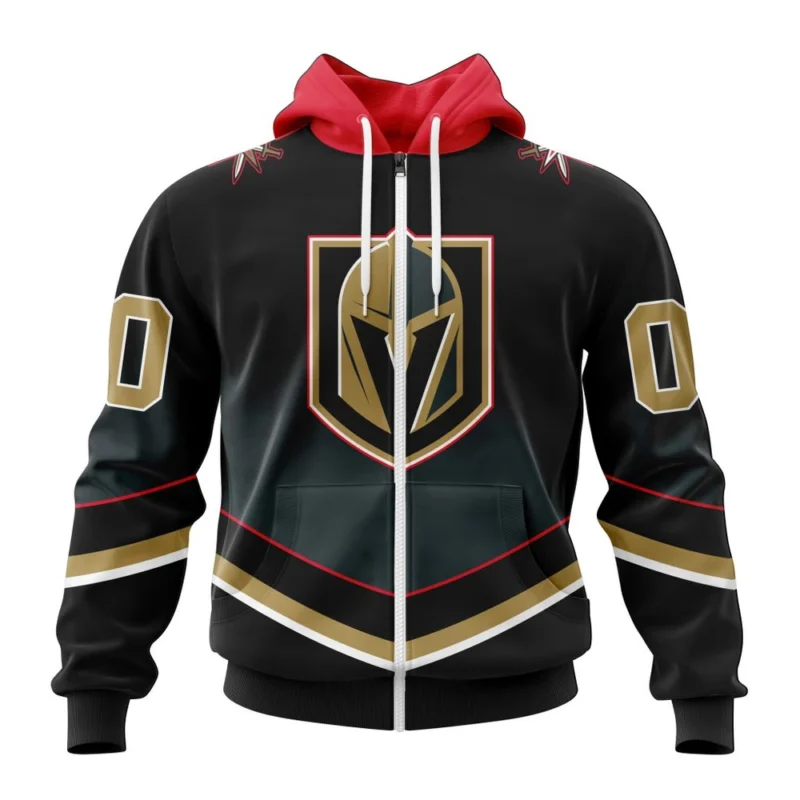 NHL Personalized Name And Number, Vegas Golden Knights Personalize Gradient Series Concept,QTNHL Personalized Name And Number,080524B1337