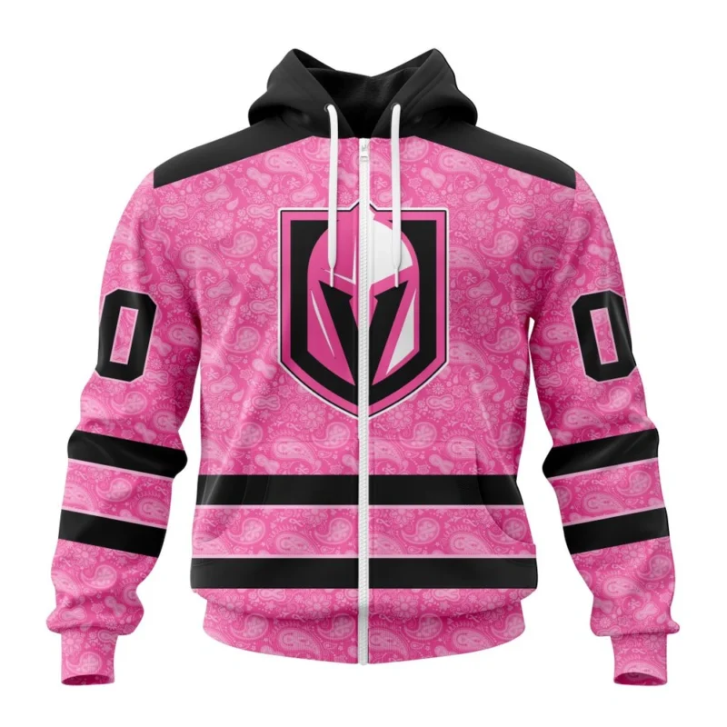 NHL Personalized Name And Number, Vegas Golden Knights Special Pink Fight Breast Cancer,QTNHL Personalized Name And Number,080524B1627