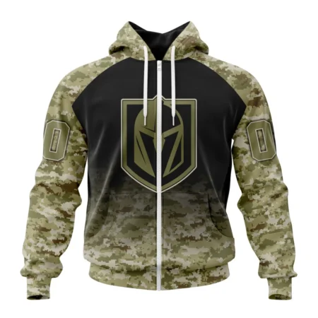 NHL Personalized Name And Number, Vegas Golden Knights Special Camo Design For Veterans Day,QTNHL Personalized Name And Number,080524B1765