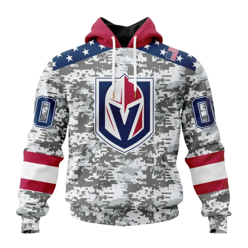 NHL Vegas Golden Knights Special Camo Design For Veterans Day,QTNHL080524A1794