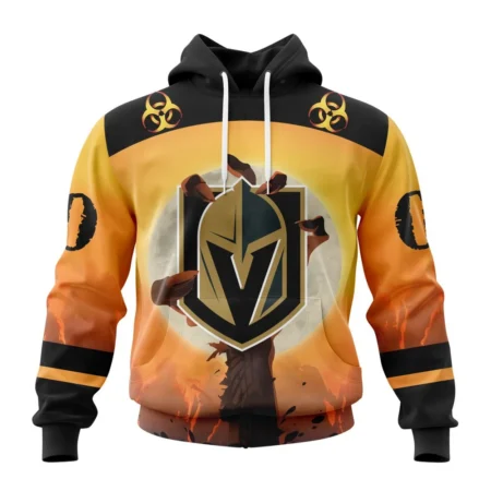 NHL Vegas Golden Knights Special Zombie Design For Halloween,QTNHL080524A1925