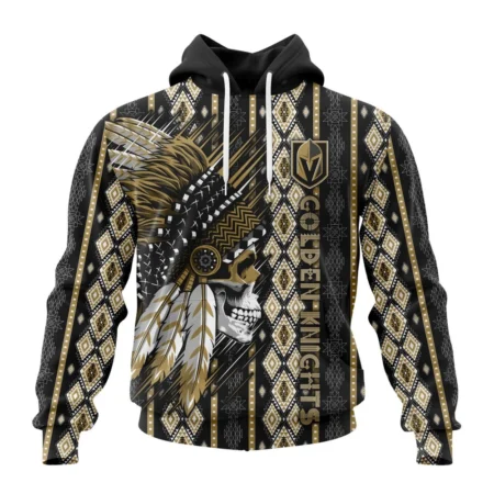 NHL Vegas Golden Knights Special Skull Native Design,QTNHL080524A2099