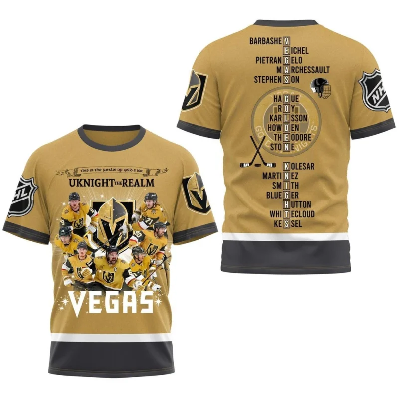 NHL Vegas Golden Knights Western Conference Champions Gold,QTNHL080524A2160