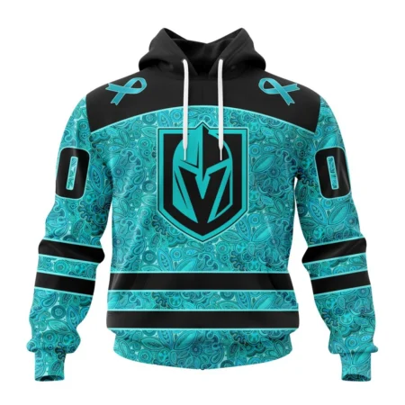 NHL Vegas Golden Knights Special Design Fight Ovarian Cancer,QTNHL080524A2406