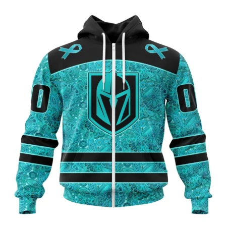 NHL Personalized Name And Number, Vegas Golden Knights Special Design Fight Ovarian Cancer,QTNHL Personalized Name And Number,080524B2406