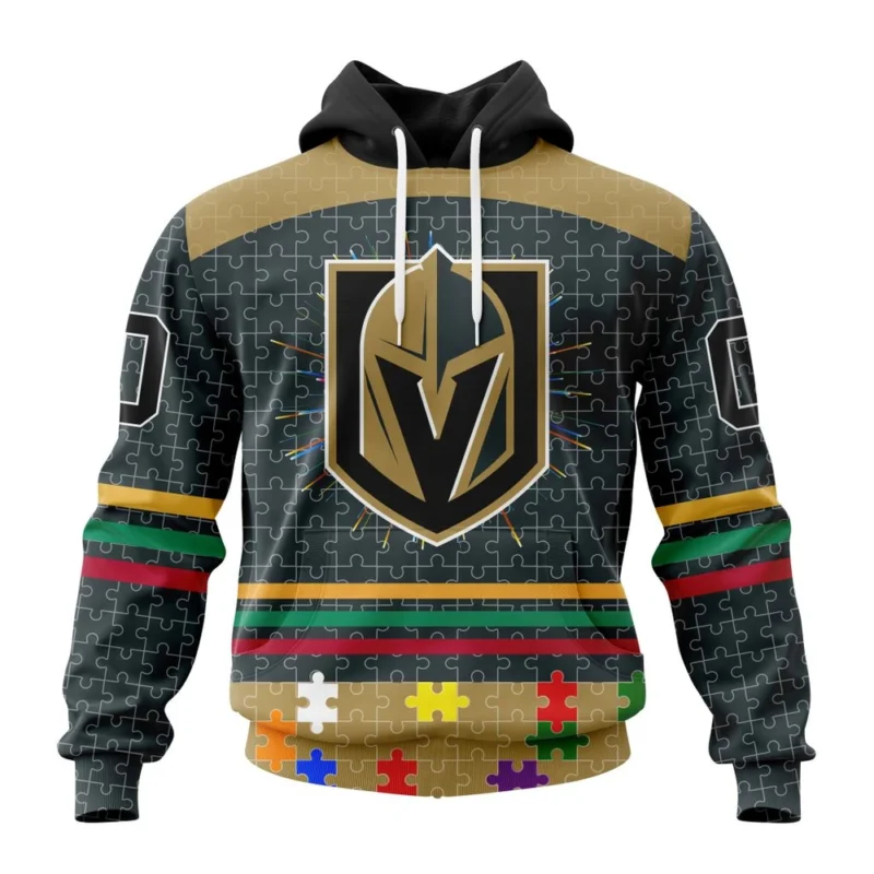 NHL Vegas Golden Knights, Specialized Fearless Aganst Autism ,QTNHL080524A2509