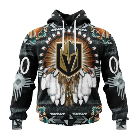 NHL Vegas Golden Knights Special Native Costume Design,QTNHL080524A2676