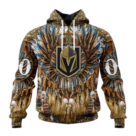 NHL Vegas Golden Knights Special Native Costume Design,QTNHL080524A2727