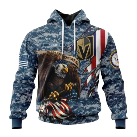 NHL Vegas Golden Knights Honor Us Navy Veterans,QTNHL080524A3143