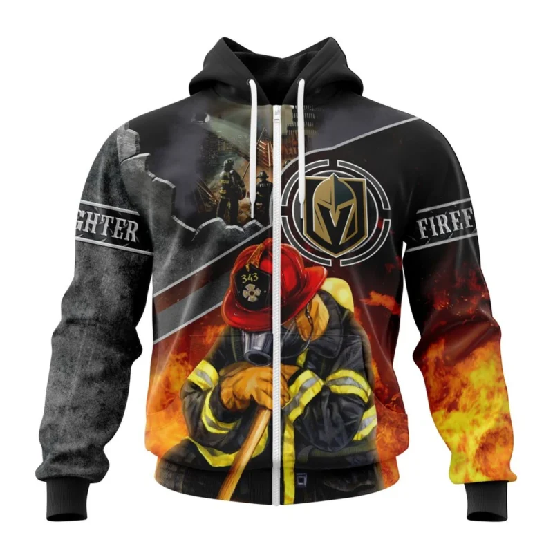 NHL Vegas Golden Knights, Specialized Kits To Honor Firefighter In Patriot Day We Will Never Forget,QTNHL 080524B3719