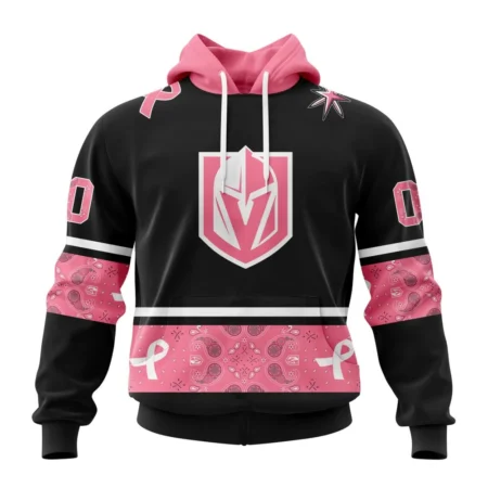 NHL Vegas Golden Knights, Specialized Design In Classic Style With Paisley, In October We Wear Pink Breast Cancer,QTNHL080524A391