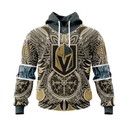 Vegas Golden Knights, Specialized Norse Viking Symbols,QTNHL080524A3966