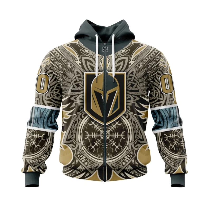 Vegas Golden Knights, Specialized Norse Viking Symbols,QTNHL 080524B3966