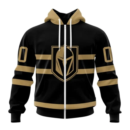 NHL Personalized Name And Number, Vegas Golden Knights Special Blackout Design,QTNHL Personalized Name And Number,080524B585