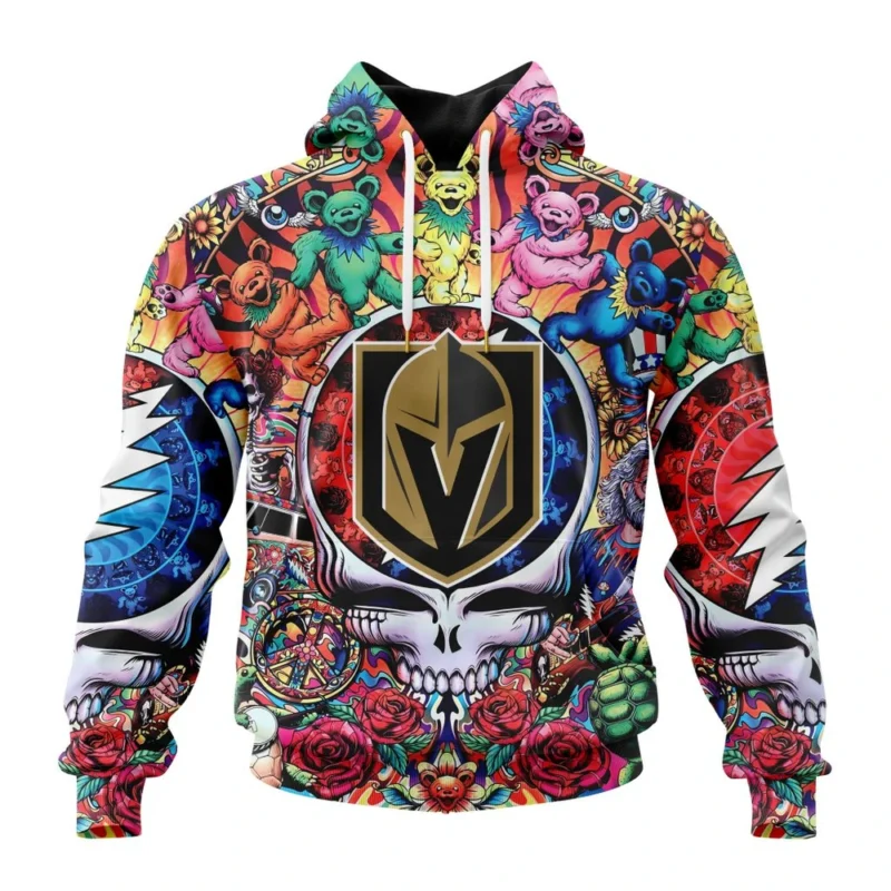 NHL Vegas Golden Knights Special Grateful Dead Design,QTNHL080524A62