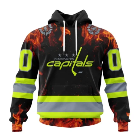 NHL Washington Capitals Special Design Honoring Firefighters,QTNHL080524A1076