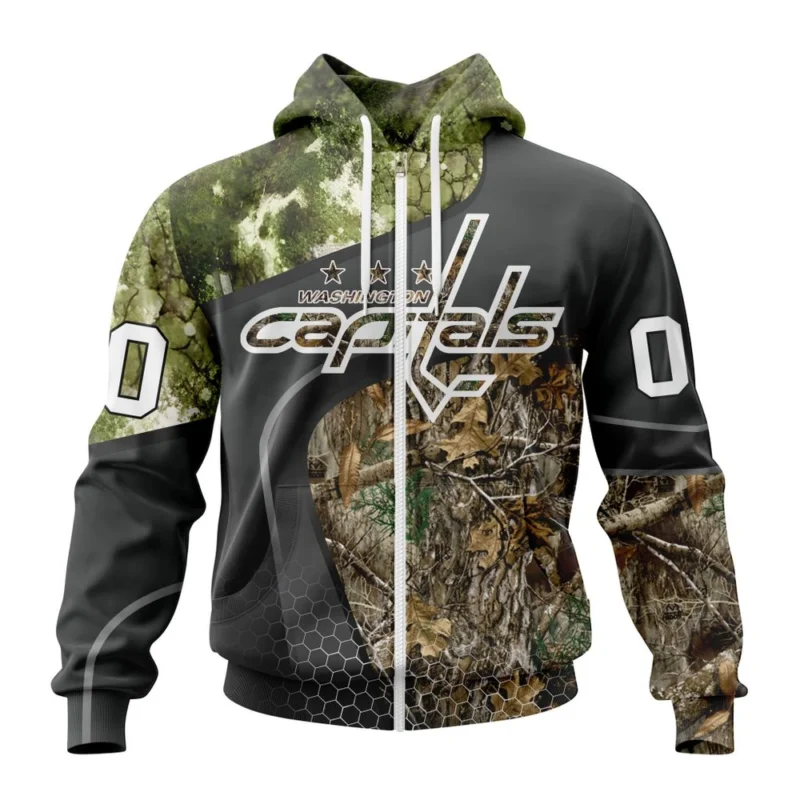 NHL Personalized Name And Number, Washington Capitals Special Hunting Camo Design,QTNHL Personalized Name And Number,080524B1300