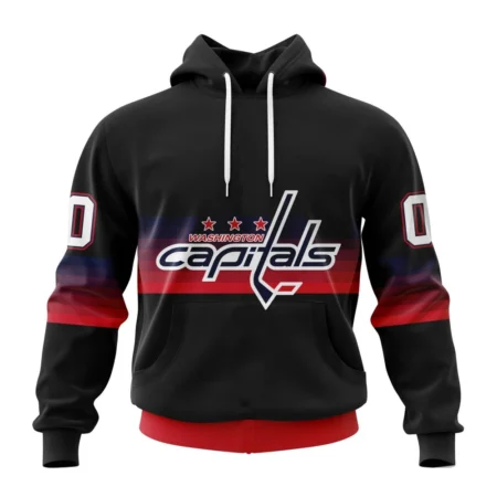 NHL Washington Capitals Special Black And Gradient Design,QTNHL080524A1395