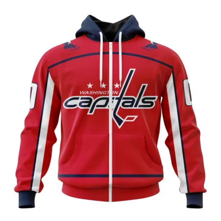 NHL Personalized Name And Number, Washington Capitals  Home Kits,QTNHL Personalized Name And Number,080524B1523