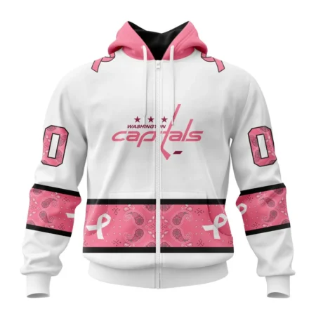 NHL Personalized Name And Number, Washington Capitals In Classic Style With Paisley, In October We Wear Pink Breast Cancer,QTNHL Personalized Name And Number,080524B1657