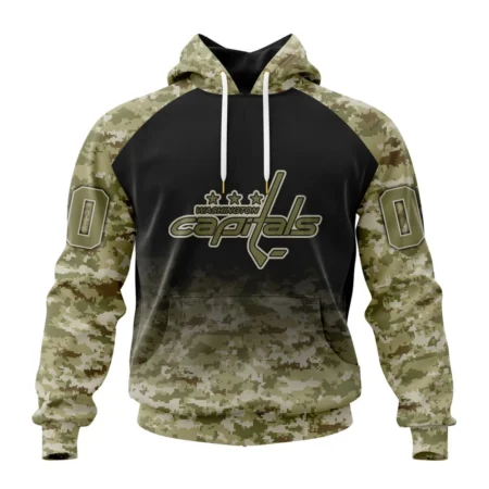 NHL Washington Capitals Special Camo Design For Veterans Day,QTNHL080524A1764