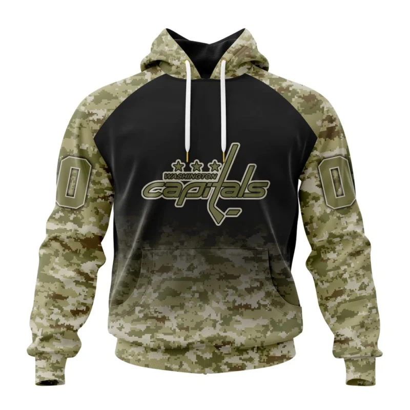 NHL Washington Capitals Special Camo Design For Veterans Day,QTNHL080524A1764