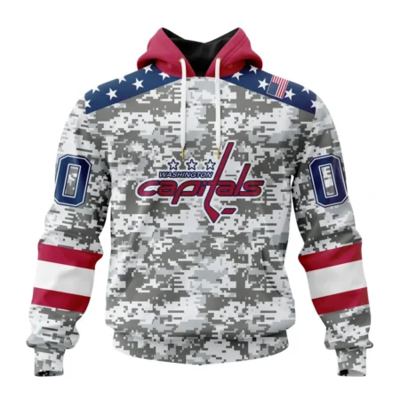 NHL Washington Capitals Special Camo Design For Veterans Day,QTNHL080524A1793