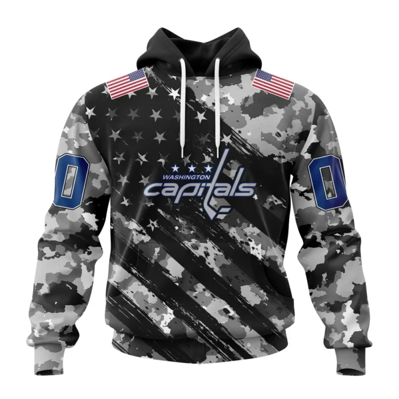 NHL Washington Capitals Special Camo Military Design,QTNHL080524A2163