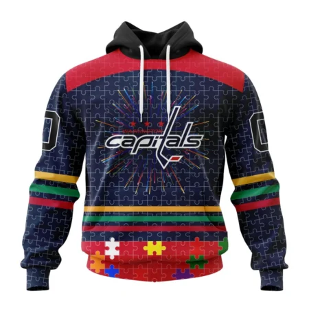 NHL Washington Capitals, Specialized Fearless Aganst Autism ,QTNHL080524A2508