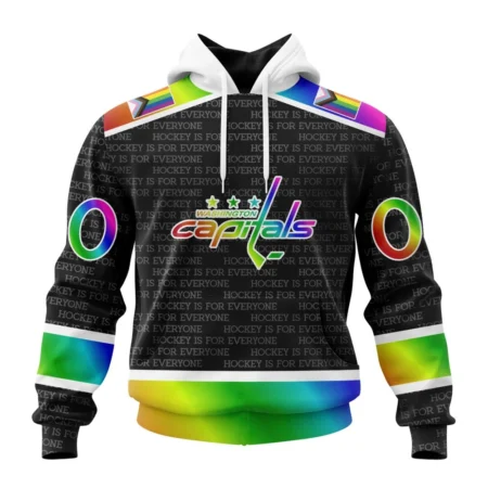 NHL Washington Capitals Special Pride Design Hockey Is For Everyone,QTNHL080524A2697