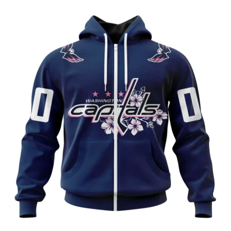 NHL Personalized Name And Number, Washington Capitals Special Cherry Blossom ,QTNHL Personalized Name And Number,080524B271