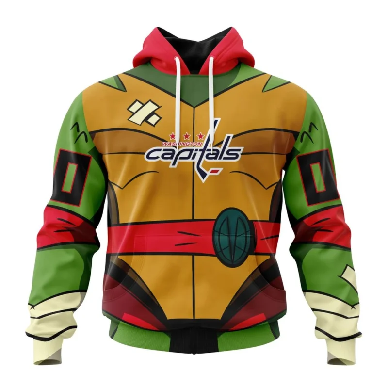 NHL Washington Capitals Special Teenage Mutant Ninja Turtles Design,QTNHL080524A273